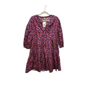 Sundry for Evereve Ditzy Floral Anywhere Dress Women Size 3 L 12